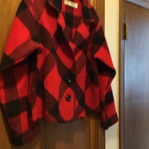 Red and Black Plaid Chameleon
Wool Jacket